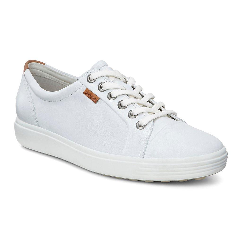 Baskets Ecco Soft 7 Femme Blanche 3964-FTAYG